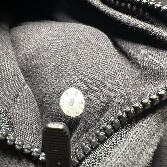 LULULEMON Fleece Be True Hoodie Jacket Womens 8 Black Full Zip - Picture 6 of 12